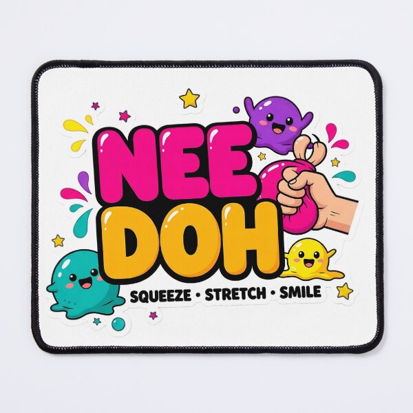 Item preview, Needoh Squishy Stress Relief Cute Sticker | Squeeze Stretch Smile Kawaii Design designed and sold by Bhaskar Digital Art.