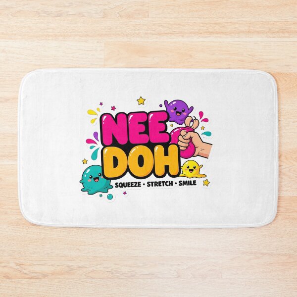 Item preview, Needoh Squishy Stress Relief Cute Sticker | Squeeze Stretch Smile Kawaii Design designed and sold by Bhaskar Digital Art.