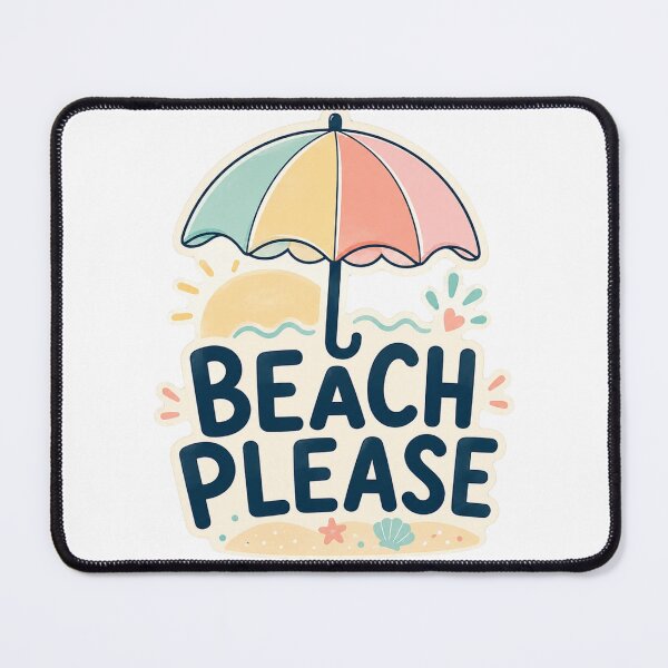 Item preview, Beach, please! – Summer beach umbrella design in soft pastel shades. designed and sold by FusiTink.
