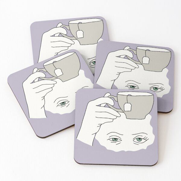 Item preview, Hand Holding Tea Cup – Minimalist Graphic Illustration designed and sold by LeshanArt.
