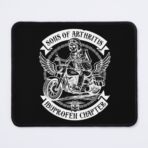 Item preview, Sons of Arthritis Ibuprofen Chapter Retro Funny Old Biker designed and sold by roarsomethings.