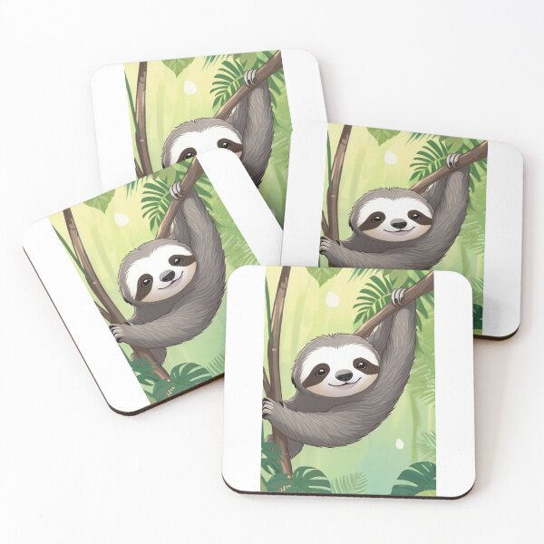 Item preview, Animal - A Sloth, Artistic Representation of Nature designed and sold by DoodyPets.