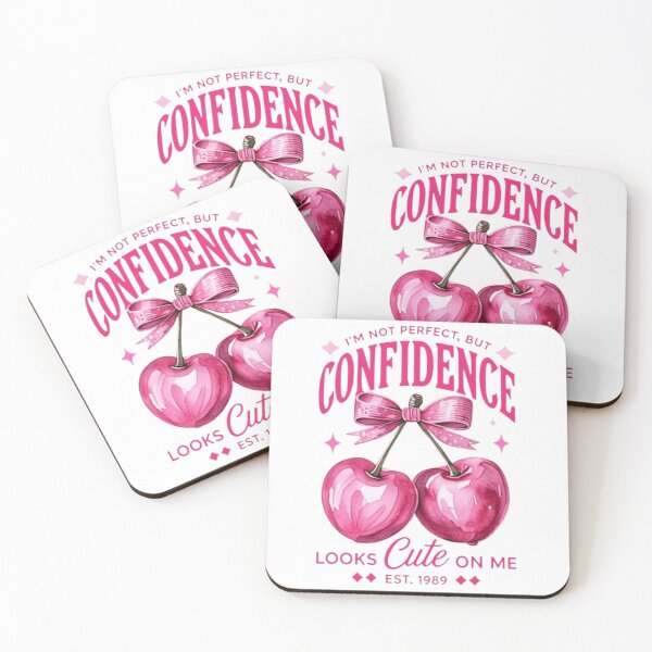 Item preview, Confidence Looks Cute On Me Coquette Watercolor Cherries designed and sold by SarvynStudio.