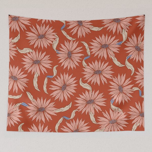 Item preview, Red daisies · Floral background designed and sold by dacoparo.