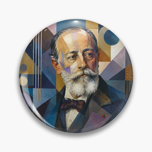 Item preview, French composer, organist and pianist Camille Saint-Saëns painting. designed and sold by GalleryKauffeld.