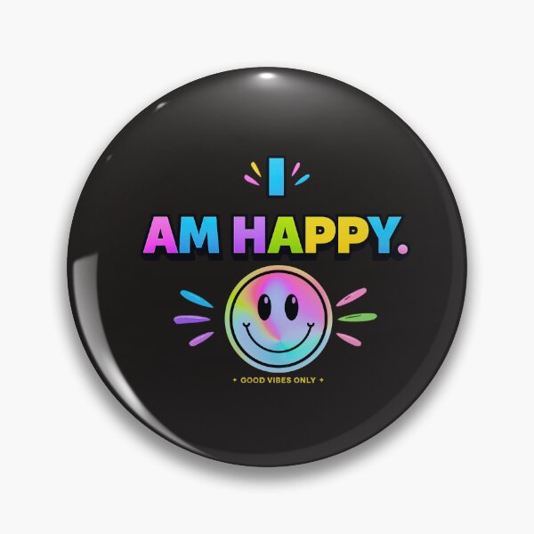 Item preview, I AM HAPPY Smiley Face Graphic T-Shirt designed and sold by Aimetoi.