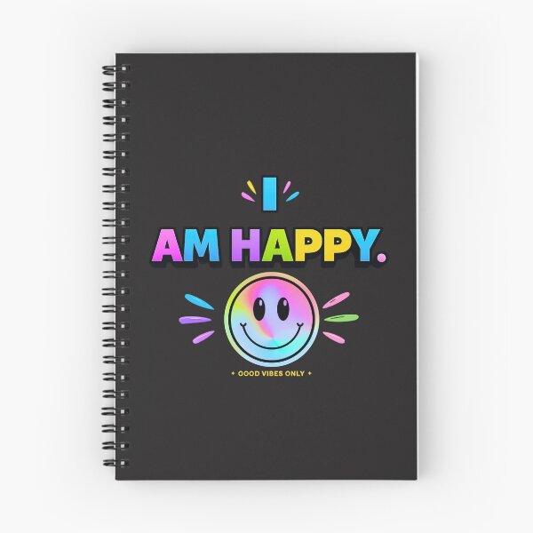 Item preview, I AM HAPPY Smiley Face Graphic T-Shirt designed and sold by Aimetoi.