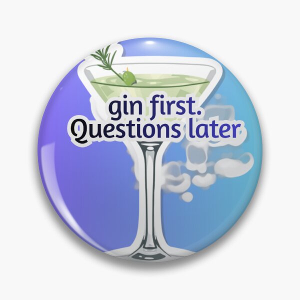 Item preview, Gin first Questions Later Cocktail designed and sold by 13mattimatti.