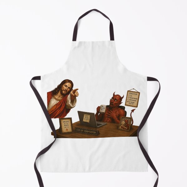 Item preview, jesus not today satan meme  designed and sold by PatternFly.