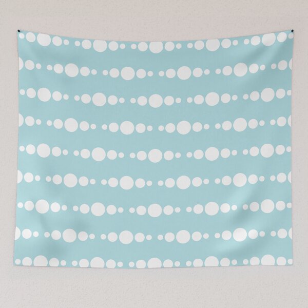 Item preview, Powder blue & white dotted pattern designed and sold by Mint + Midnight.