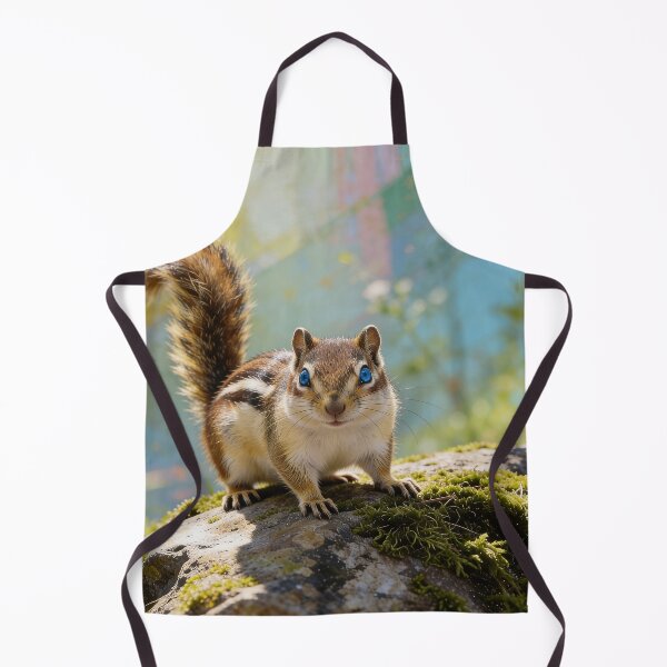 Item preview, Colorful Curiosity of a Chipmunk — Sapphire Eyes designed and sold by IsabellaBorduasArt.