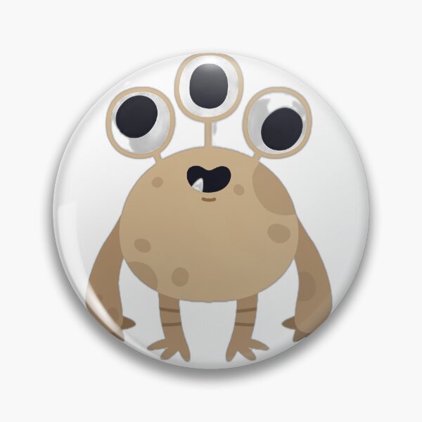 Item preview, Cute Three-Eyed Monster Illustration designed and sold by DailyDoodlesBySumbul.