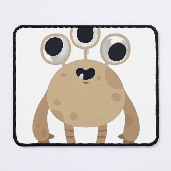 Item preview, Cute Three-Eyed Monster Illustration designed and sold by DailyDoodlesBySumbul.