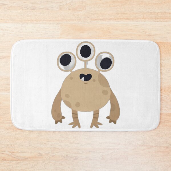 Item preview, Cute Three-Eyed Monster Illustration designed and sold by DailyDoodlesBySumbul.