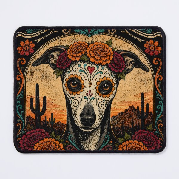 Item preview, Sugar Skull Whippet designed and sold by WhippetTalk .