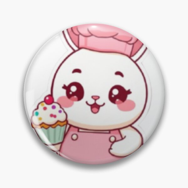 Item preview, Cute Bunny Baker | Kawaii Rabbit Sticker designed and sold by Stylestickers55.