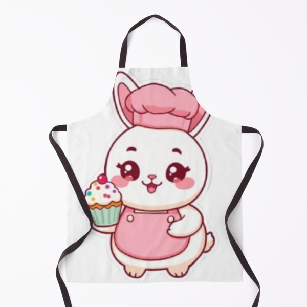 Item preview, Cute Bunny Baker | Kawaii Rabbit Sticker designed and sold by Stylestickers55.