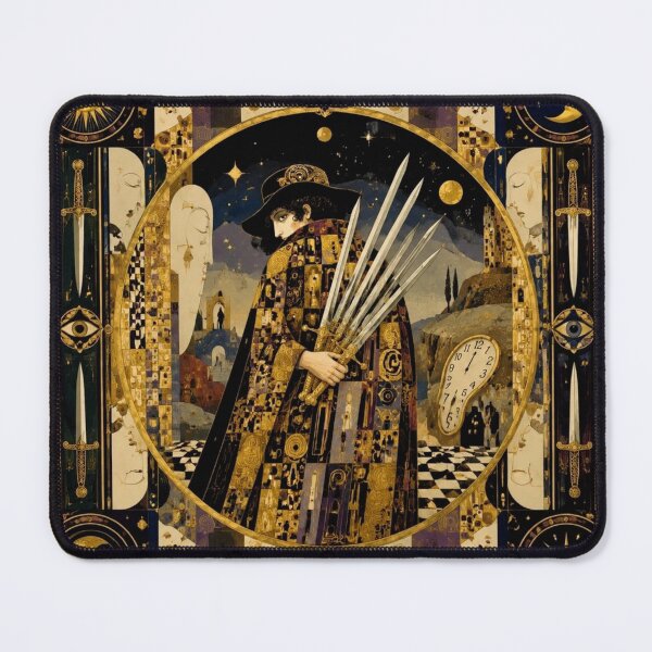 Item preview, The Seven of Swords - Tarot Art Nouveau, Surrealism and Klimt-esque Intrigue designed and sold by Natalia-Vlad.
