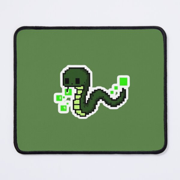 Item preview, Snake Eating Pixels Python Coder Gamer Sticker designed and sold by Potatoxzari.
