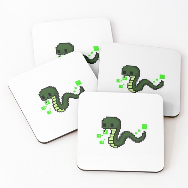 Item preview, Snake Eating Pixels Python Coder Gamer Sticker designed and sold by Potatoxzari.