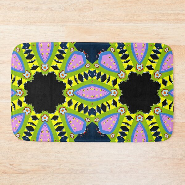 Item preview, Vibrant Green and Pink Kaleidoscope Mandala Pattern designed and sold by Tinsleybluebell.