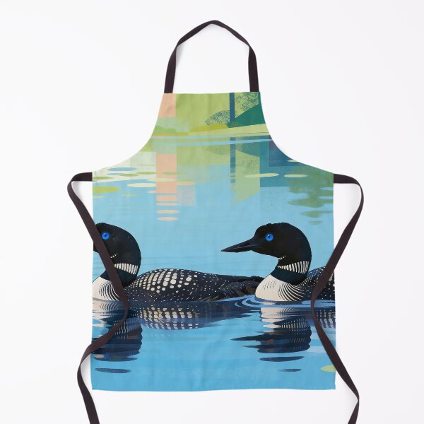 Item preview, Loons on the Lake — Electric Blue Eyes designed and sold by IsabellaBorduasArt.
