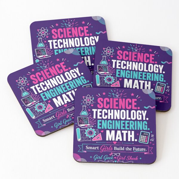 Item preview, Science Technology Engineering Math Smart Girls Build the Future  designed and sold by Girl Geek Girl Sheek.