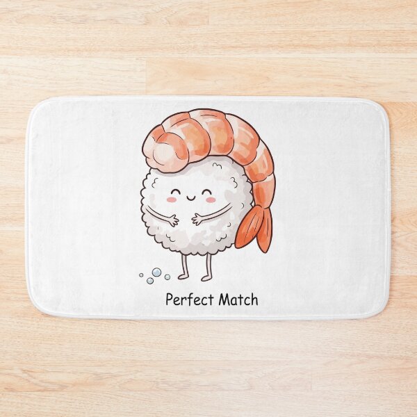 Item preview, Cute Kawaii Sushi And Shrimp Perfect Match Love designed and sold by Amir Faysal.