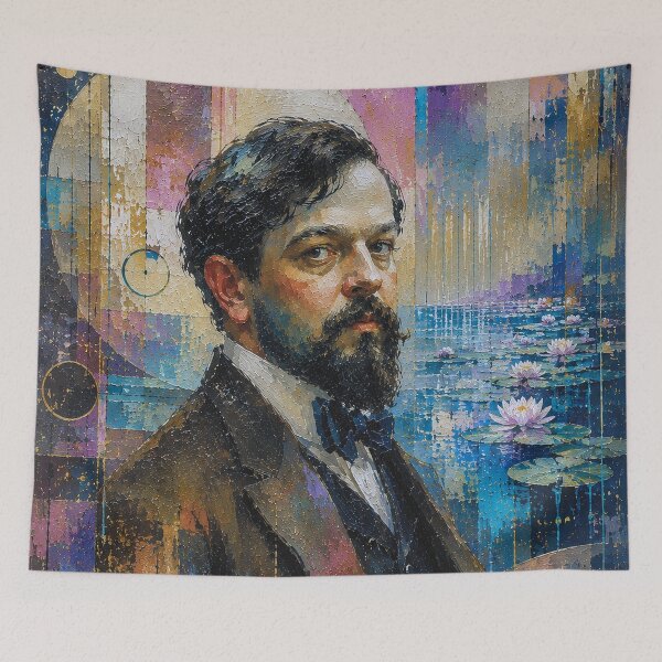 Item preview, Claude Debussy, French composer painting. designed and sold by GalleryKauffeld.