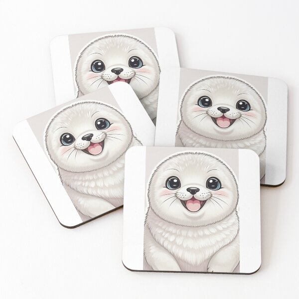 Item preview, Animals - Cute Seal, Charming Digital Illustration designed and sold by DoodyPets.