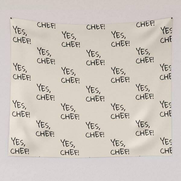 Item preview, Minimalist "Yes Chef" Quote ft Heart Detail, Kitchen and Dining Decor designed and sold by SpringTeaDesigns.