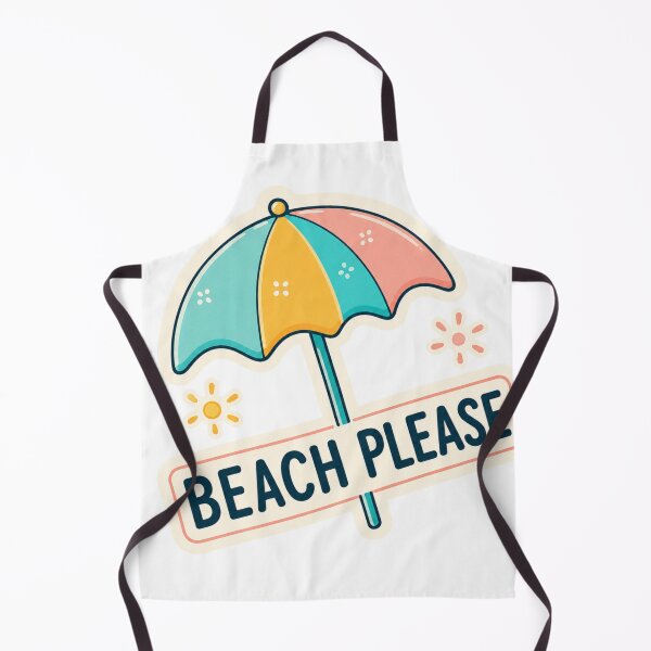 Item preview, Beach, please! – Cute floral beach sticker design, perfect for summer. designed and sold by FusiTink.