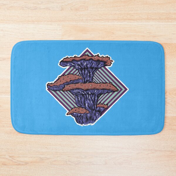 Item preview, Azure Bloom Fungus – Retro Psychedelic Mushroom Illustration designed and sold by Half Mess.