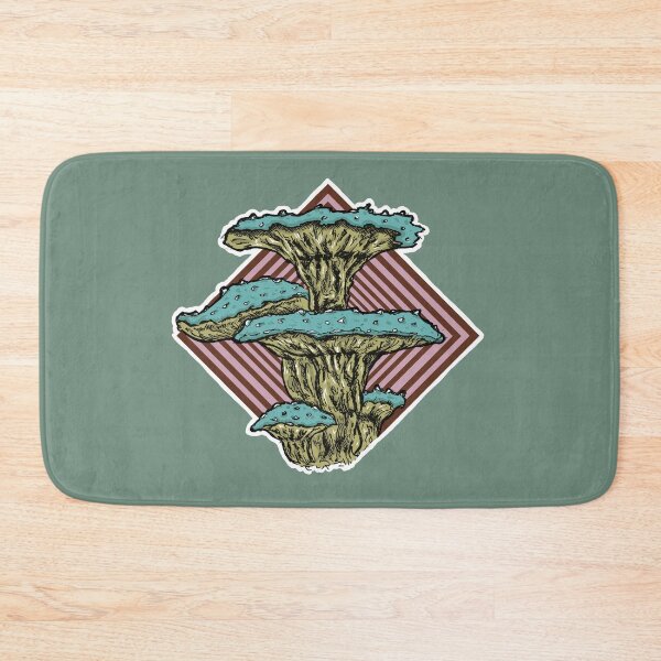 Item preview, Azure Bloom Fungus – Retro Psychedelic Mushroom Illustration designed and sold by Half Mess.
