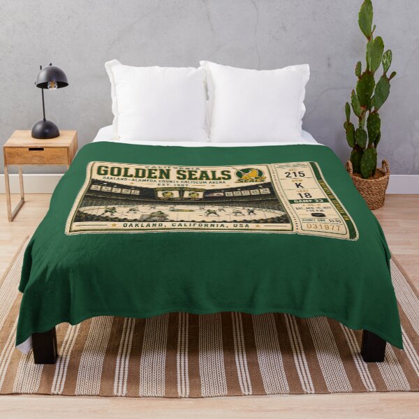Item preview, California Golden Seals Vintage Hockey Ticket, Oakland-Alameda County Coliseum Arena, Retro professional hockey Art designed and sold by GhostDawgs.