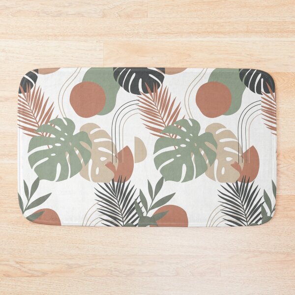 Item preview, Minimal Tropical Leaves Pattern – Soft Neutral Botanical Design designed and sold by Rovano.