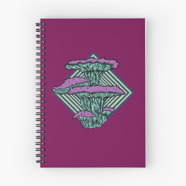 Item preview, Azure Bloom Fungus – Retro Psychedelic Mushroom Illustration designed and sold by Half Mess.