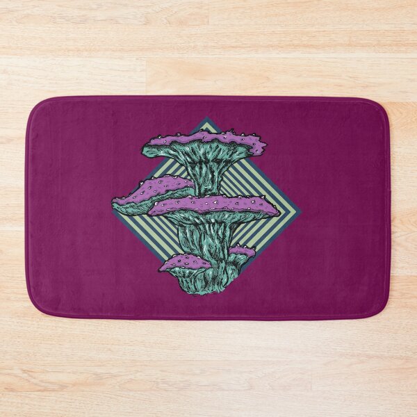 Item preview, Azure Bloom Fungus – Retro Psychedelic Mushroom Illustration designed and sold by Half Mess.