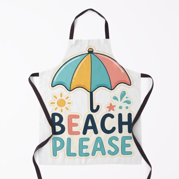 Item preview, Beach Please – Umbrella design with summery and eye-catching typography designed and sold by FusiTink.