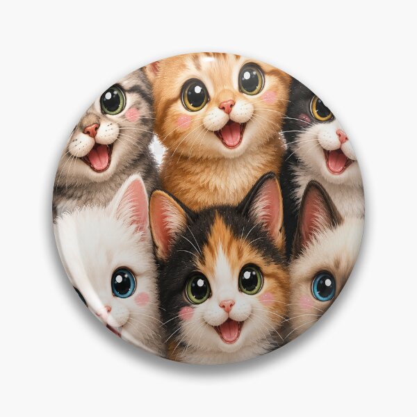 Item preview, Six Cute Kawaii Kittens with Big Sparkly Eyes designed and sold by alw951.