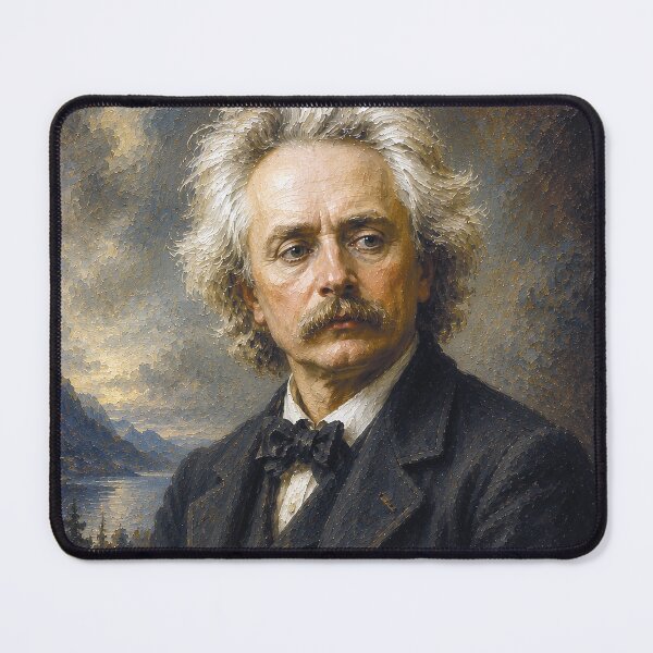 Item preview, Edvard Grieg Norwegian composer and pianist painting. designed and sold by GalleryKauffeld.