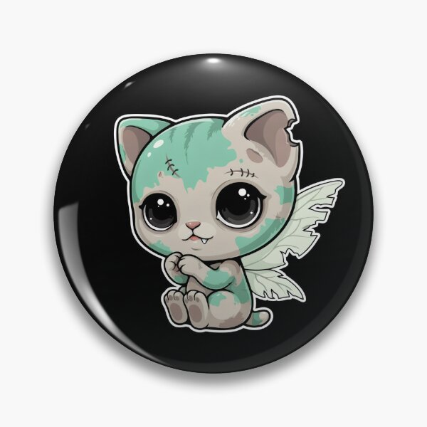 Item preview, Cute Zombie Cat - Kawaii Monster Gift Idea designed and sold by DejvArtist.