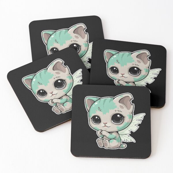 Item preview, Cute Zombie Cat - Kawaii Monster Gift Idea designed and sold by DejvArtist.