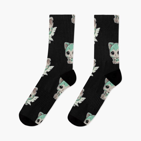 Item preview, Cute Zombie Cat - Kawaii Monster Gift Idea designed and sold by DejvArtist.