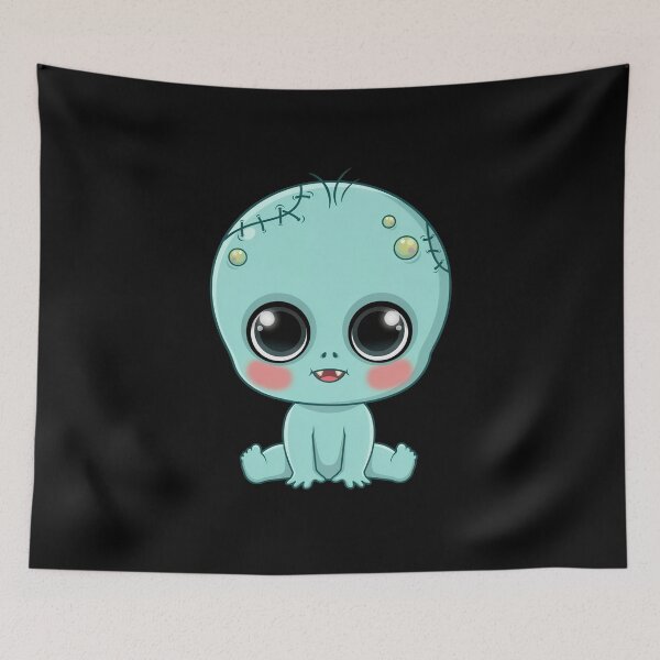 Item preview, Cute Zombie Baby - Kawaii Monster Gift Idea designed and sold by DejvArtist.
