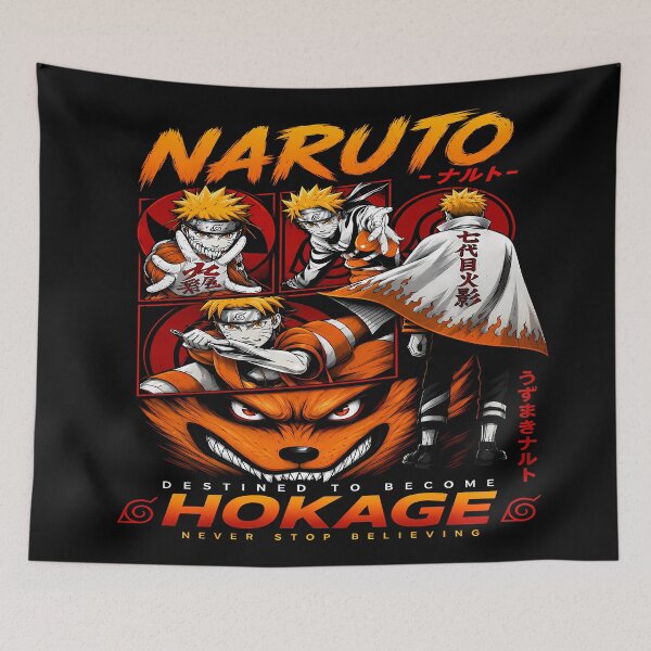 Item preview, Naruto Uzumaki -Destined to Become Hokage- Nine Tails Kurama -Epic Aesthetic Design designed and sold by Trinidesigns123.