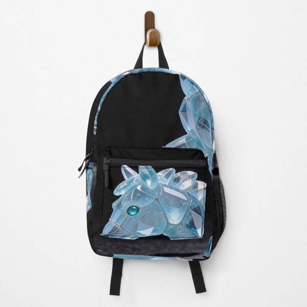 Item preview, Cavallo Berillo — Majestic Horse of Aqua-Blue Crystals designed and sold by IsabellaBorduasArt.