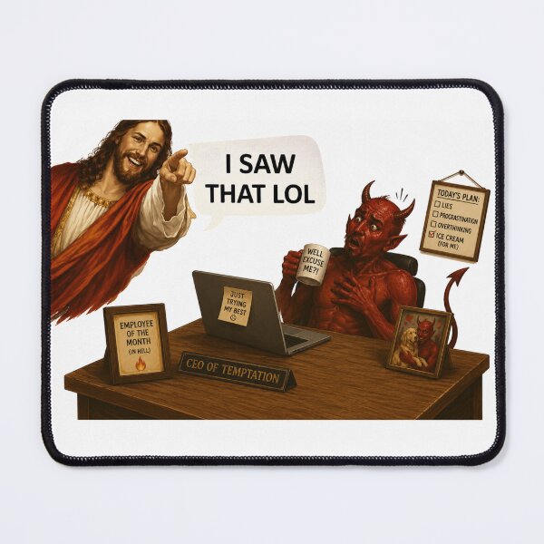 Item preview, jesus i saw that lol meme designed and sold by PatternFly.