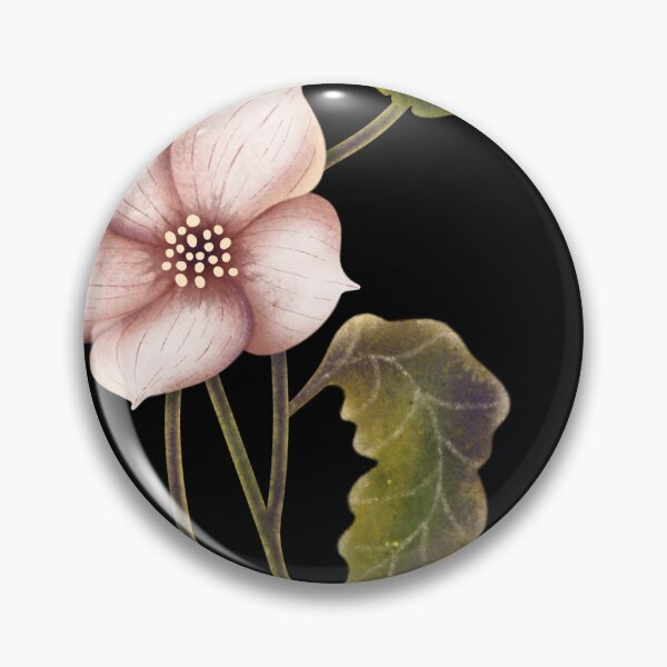Item preview, Minimalist Pink Camellia Botanical Flower Stem Art designed and sold by Grin Katalina Floral Patterns & Cozy Art.