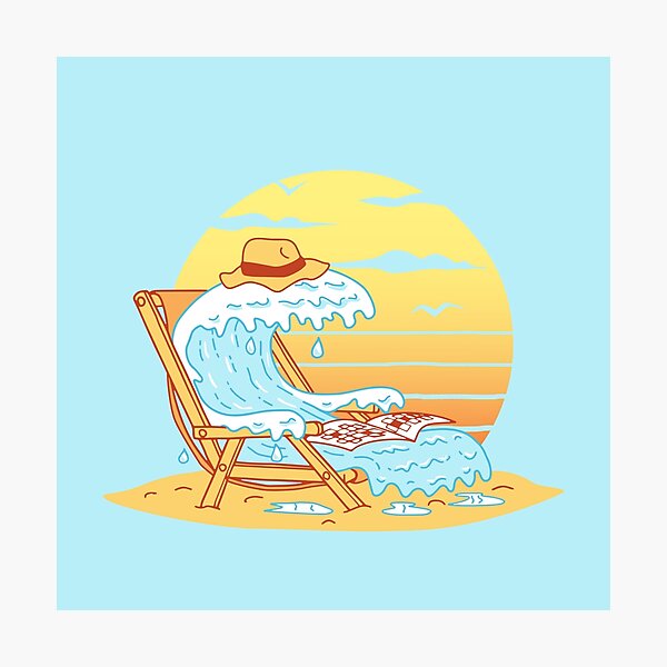 WAVE ON THE BEACH Photographic Print